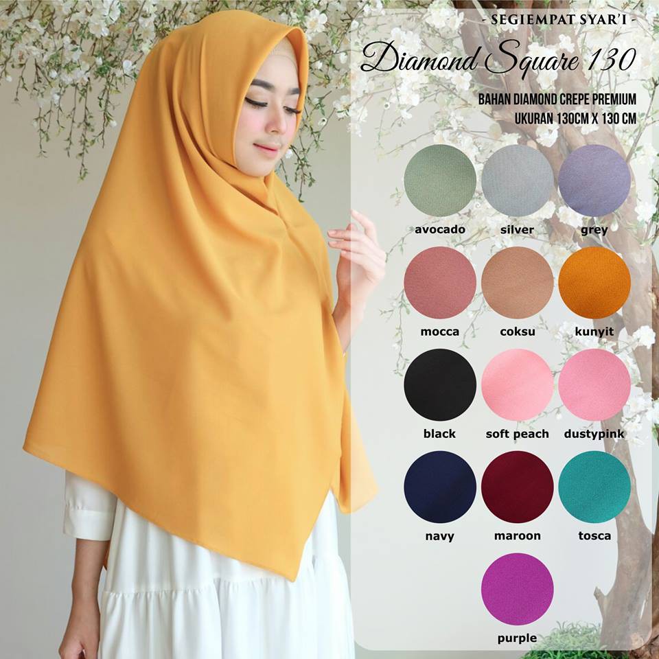 Jilbab Segi Empat Bahan