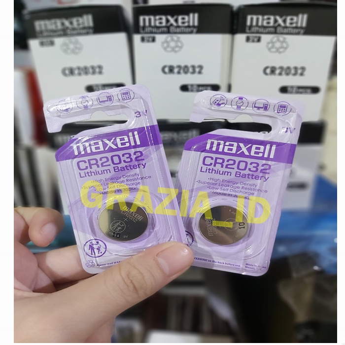 baterai batre CR2032 CR-2032 MAXELL SINGLE PACK ORIGINAL BATERAI BATRE CR2032 MAXELL