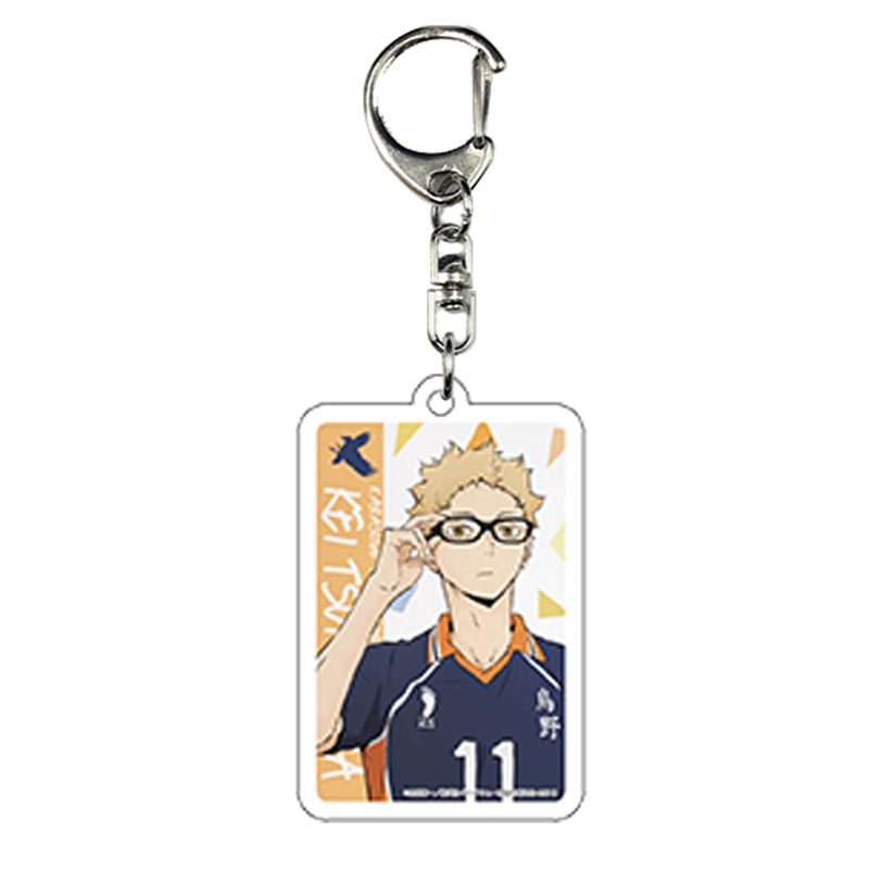 Anime Haikyuu!! Keychain Acrylic Key Ring Pendant Animation Peripherals