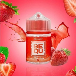 BEQU NEW AUTHENTIC BEQU STRAWBERRY FREEZE 60ML 3MG FREEBASE LIQUID