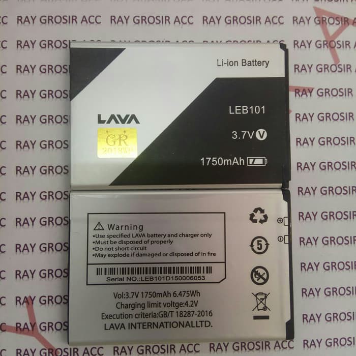 Baterai Original Lava Iris 600 LEB-101 , LEB101 , LEB 101