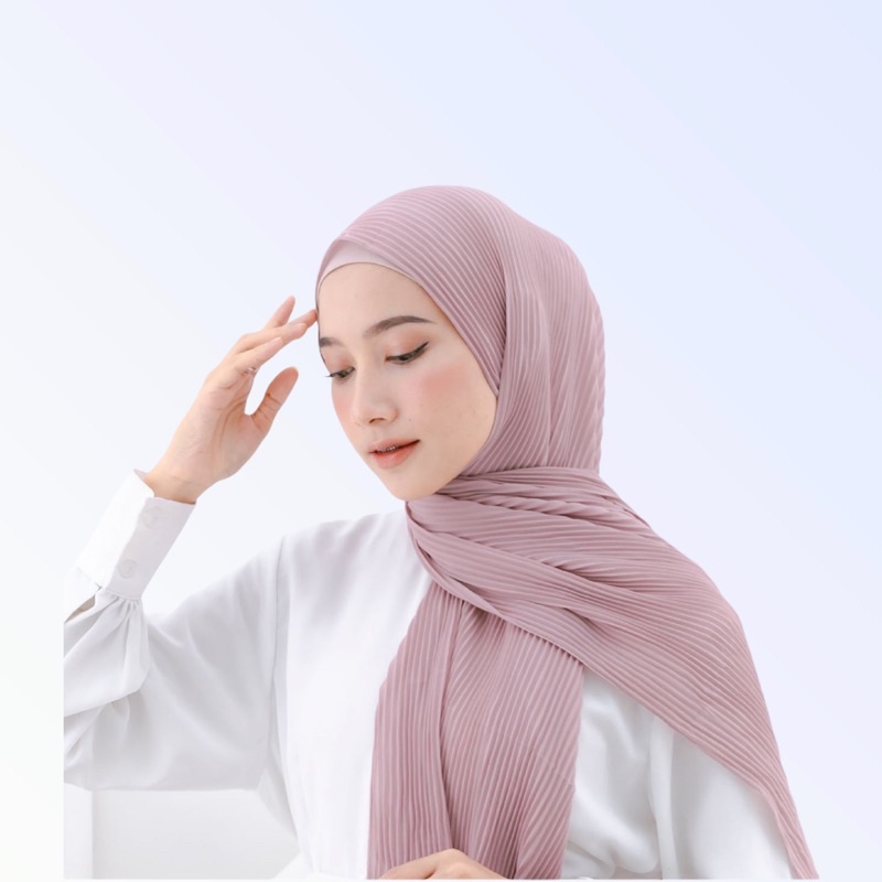 NEW Jilbab / Hijab Pashmina Plisket Lidi Diamond - kerudung Pasmina Plisket