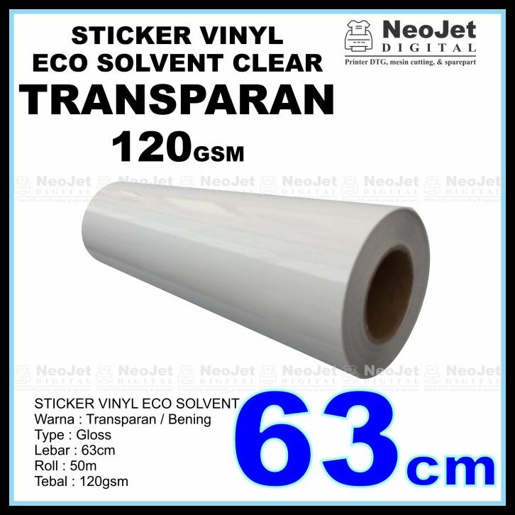 

Sticker Vinyl Eco Solvent Roll 63 Cm Transparan 50 Meter Bening Murah