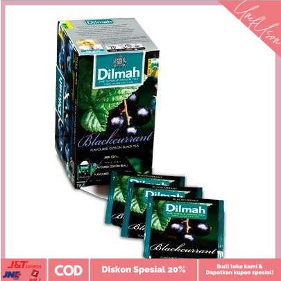 

⭐COD⭐ DILMAH BLACKCURRANT TEA/TEH 20X1.5G