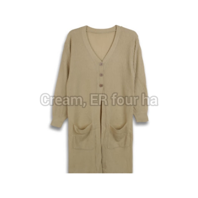 Cardigan LONG KANCING 3 l Cardigan Rajut l Sweater Rajut l Pakaian Rajut Wanita l Rajut Keren Murah