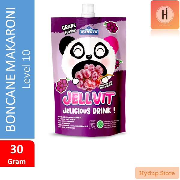 

Donald Jellvit Minuman Jeli Rasa Grape | Anggur kemasan 70 ml