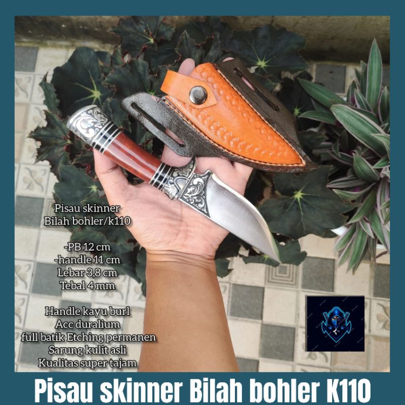 PISAU SKINNER BILAH BOHLER K110 SUPER TAJAM