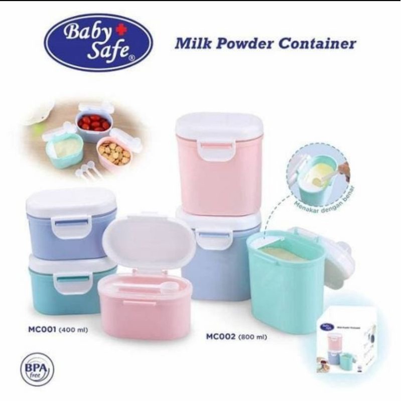 Baby Safe Milk Powder Container 400ml &amp; 800ml
