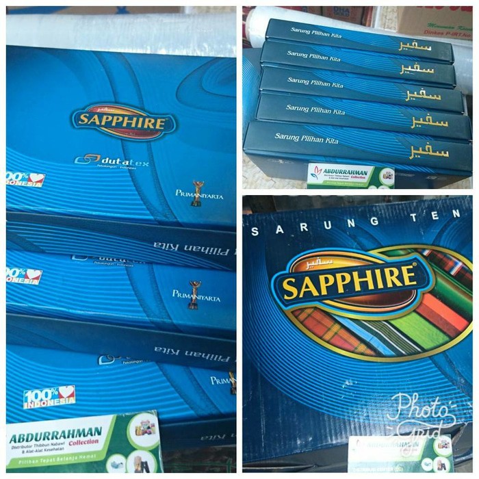 SARUNG SAPPHIRE POLOS WARNA GUNUNGAN ( PWG)