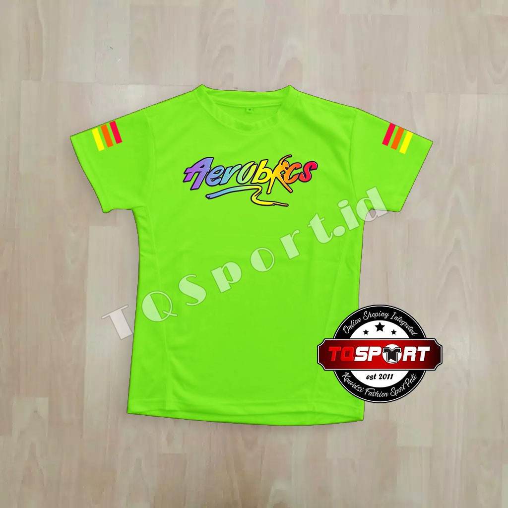 BAJU ZUMBA KAOS Olahraga WANITA SENAM Fitnes Cewek PAKAIAN Lari Gym JUMBO XXL Obics01