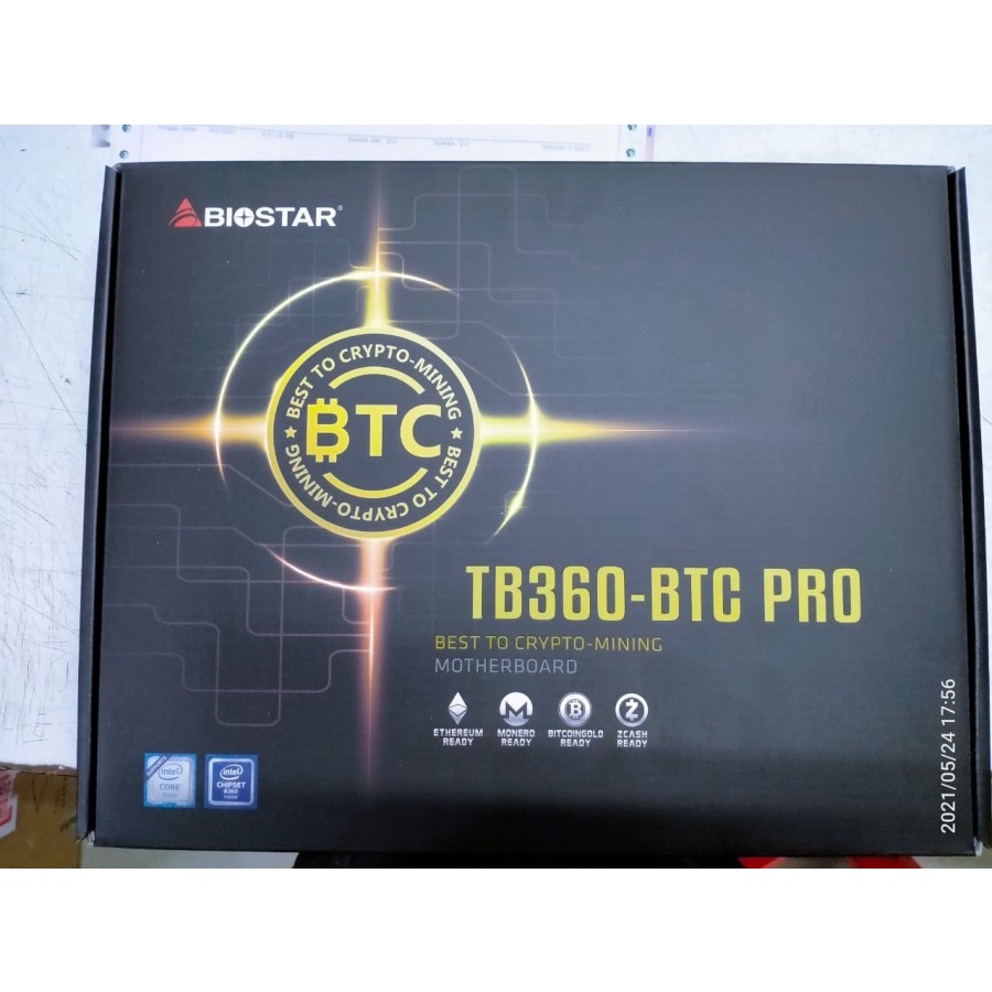Mobo BIOSTAR TB360-BTC PRO Ver. 6.x 12slot for Mining