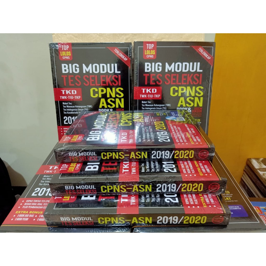 Buku Cpns Big Modul Tes Seleksi Cpns Asn Pppk Dan Sscn Dikdin 2019 2020 Plus Cd Berbasis Cat Shopee Indonesia