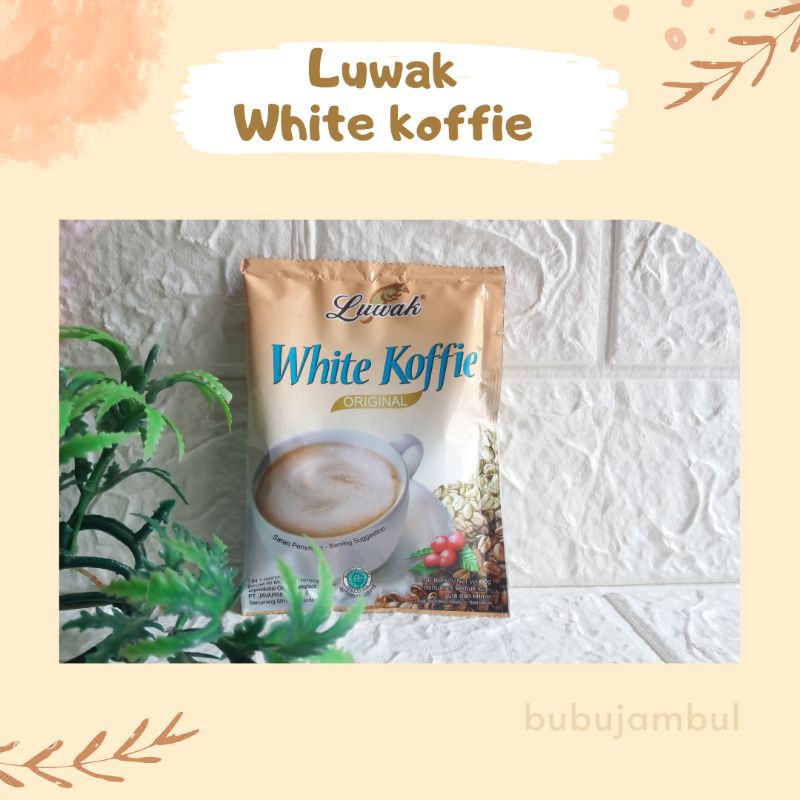 

Luwak White Koffie Minuman Serbuk Kopi Sachet 20gr