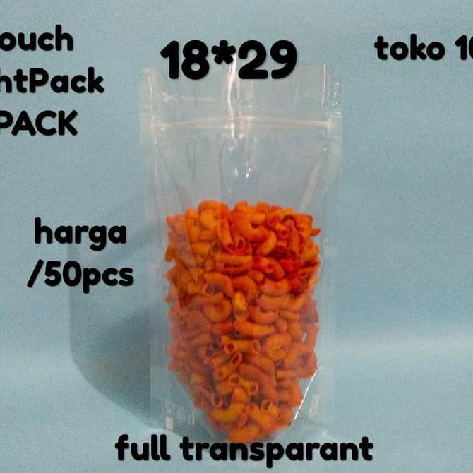 Jual Produk Terbaik Plastik Kemasan Standing Pouch Transparan 1Kg