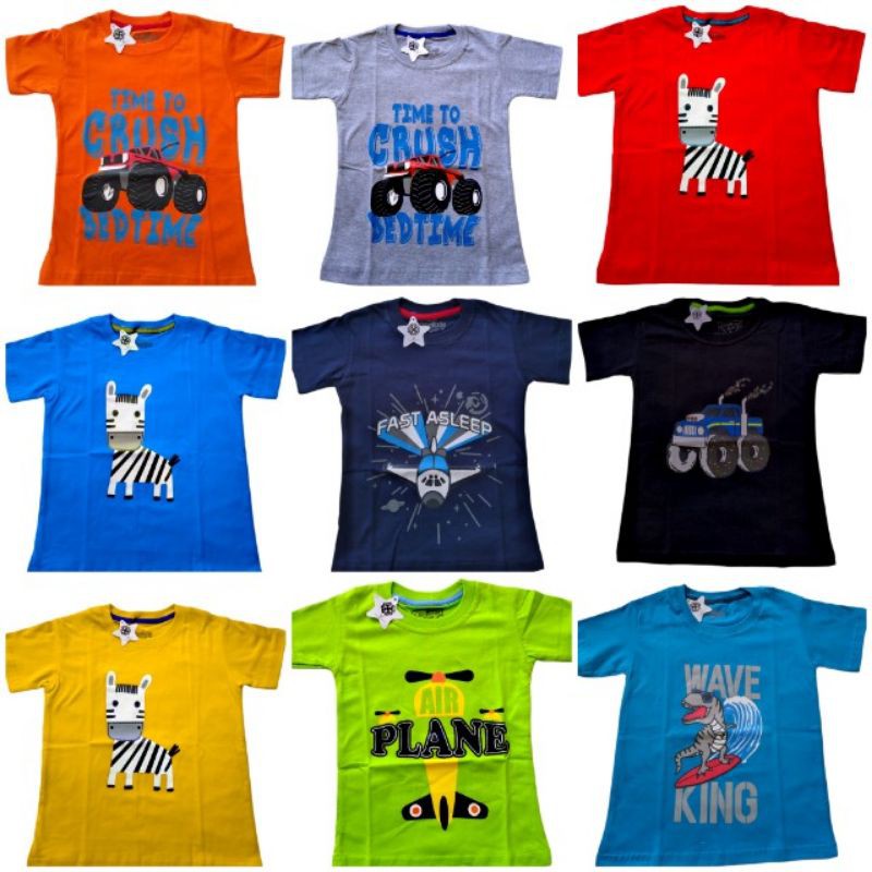 KAOS ANAK LAKI-LAKI USIA 1TH-7TH (BISA PILIH WARNA)