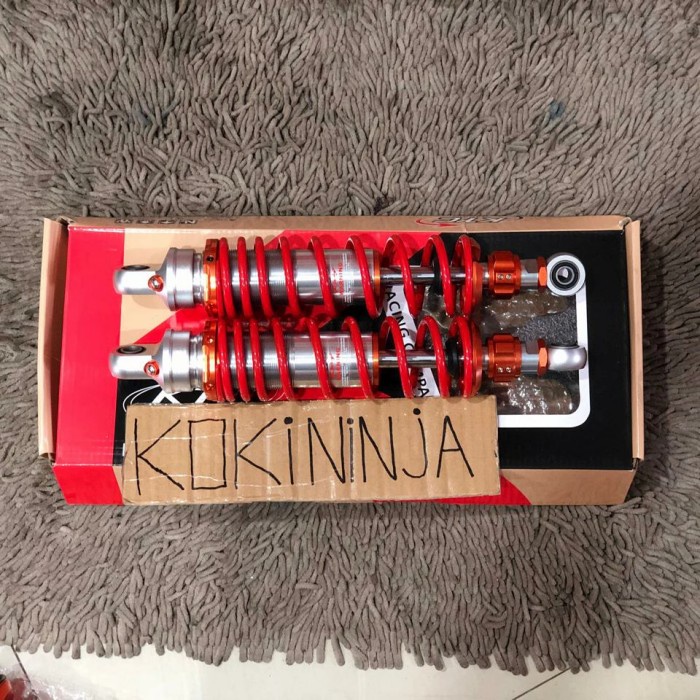 shock ktc racing non tabung klik bebek 320mm original red