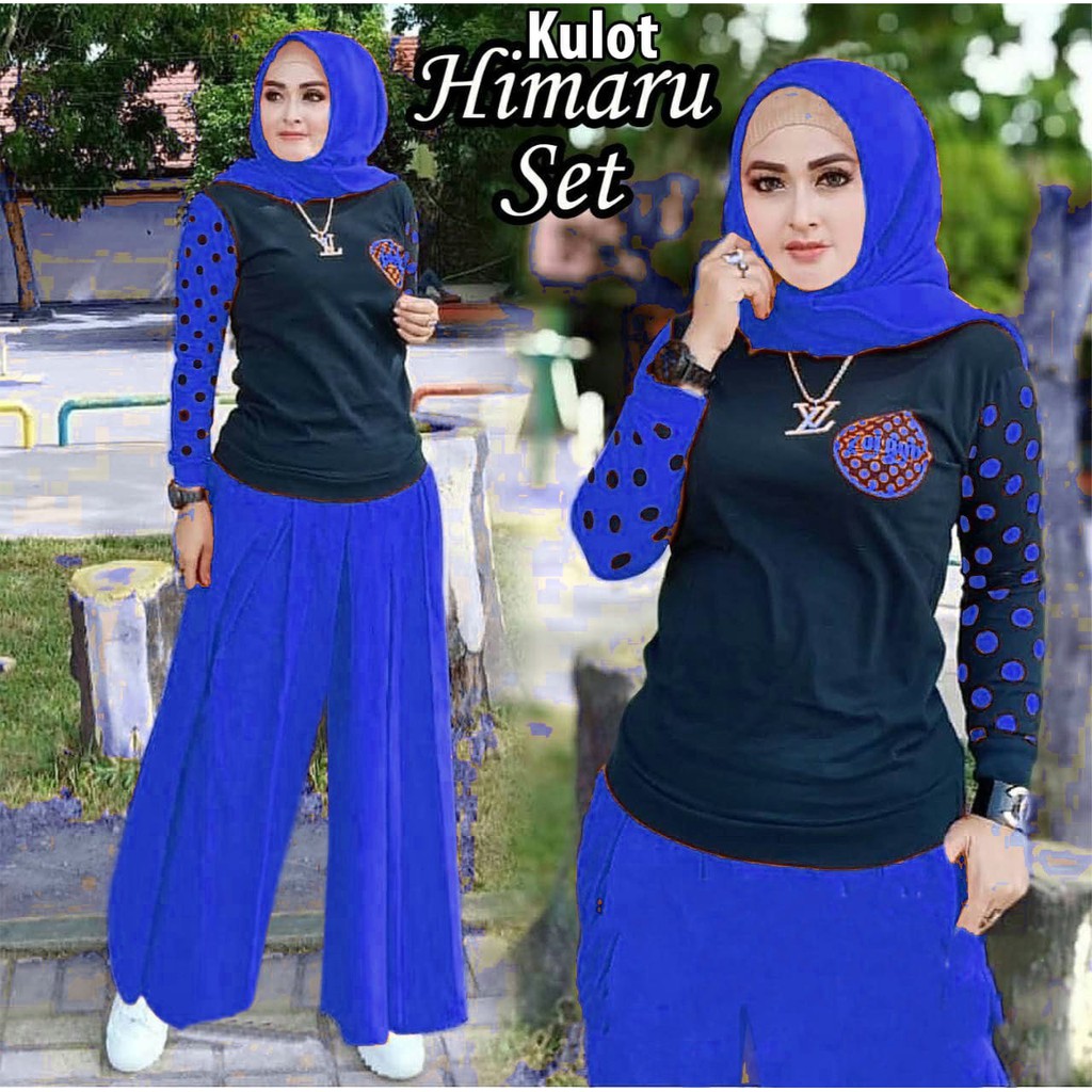 SALE!!! QF SET KULOT HIMARU   SETELAN WANITA TERBARU