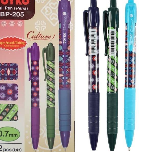 

☇ Ball Pen Pulpen Pena Joyko BP-205 Culture 1 0.7 mm 1 Box 12 Pcs ➫