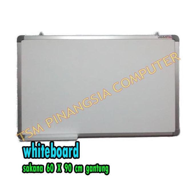 

White Board Sakana 60 X 90 Cm Papan Tulis / Whiteboard Gantung Mamanmarinto