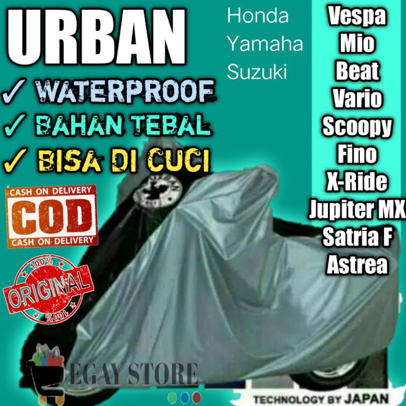 Sarung Motor Vespa Scoopy Cover Motor Beat Cover Vario Jas Hujan Motor Mantel Selimut Urban Anti Air