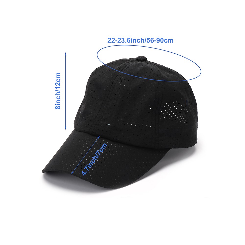 Topi Baseball Olahraga Tenis Bahan Mesh Breathable Cepat Kering Untuk Pria Dan Wanita