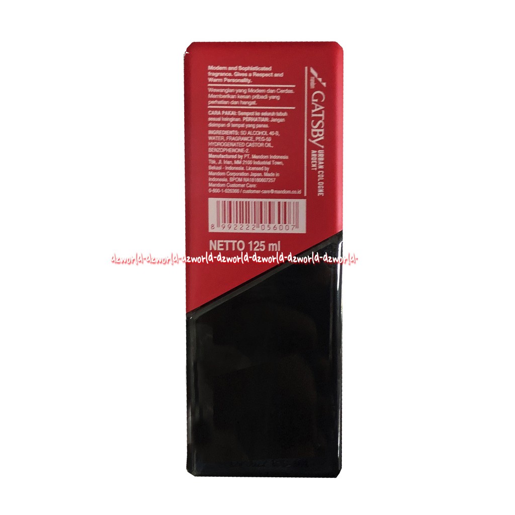 Gatsby Urban Cologne 125g Infinity Ardent Dignity Long Lasting Parfum Cowok Pria