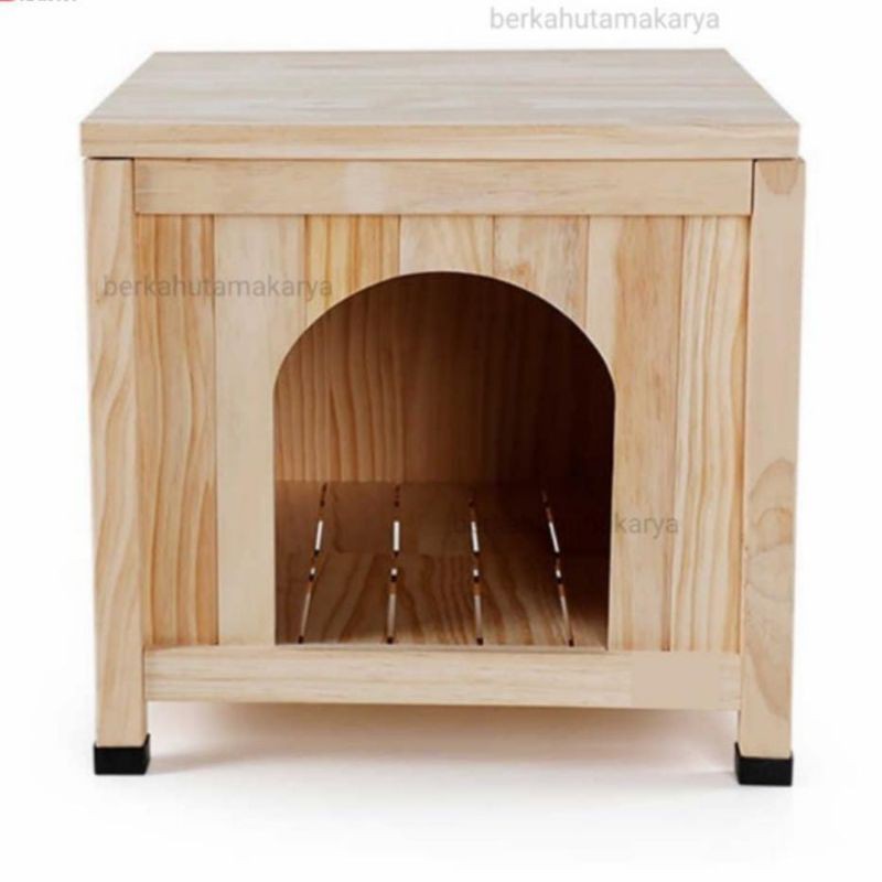 kandang kucing kelinci kotak kayu premium rumah hewan peliharaan