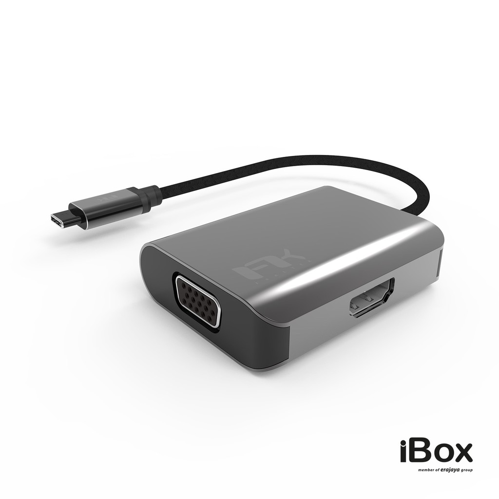 Feeltek Display 2 in 1 USB-C Hub - Gray | Shopee Indo   nesia