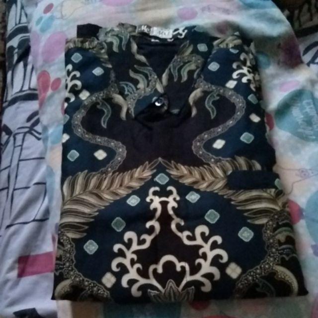 Batik Pria Sekar Daun Size M - Xxl Reguler Fit  Batik Solo Asli Katun Sragenan Full Furing