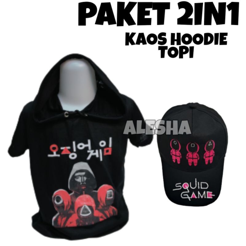 KAOS HOODIE SQUID GAME BAJU HOODIE ANAK BAJU ANAK LAKI LAKI BAJU SQUID GAME