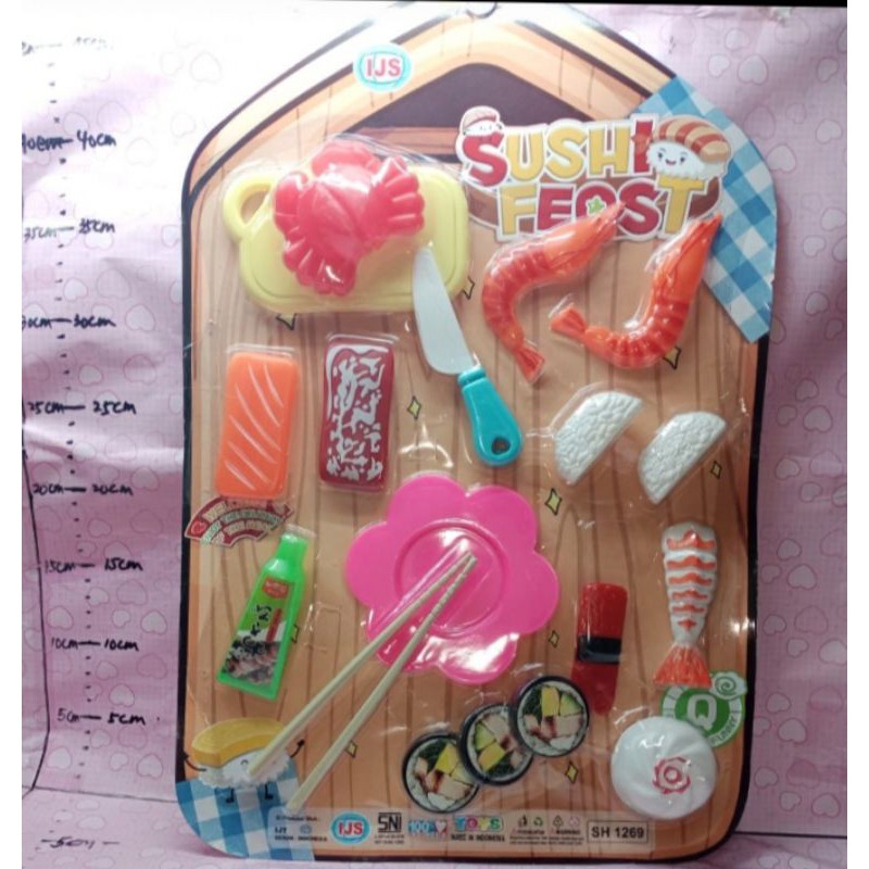mainan Sushi  sushi feost mainan makana sushi