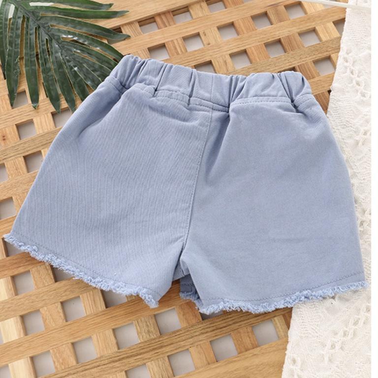 3J5  CHARRA celana jeans hotp etch celana pendek anak perempuan import cc-617r