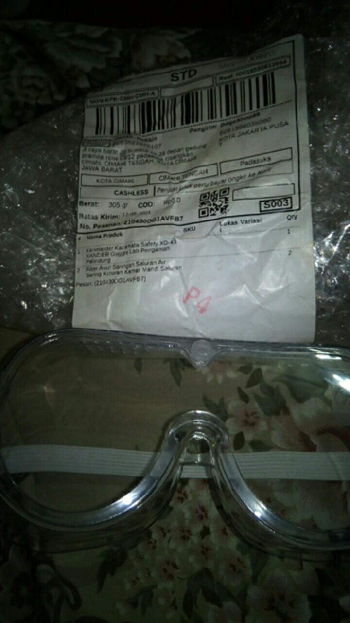 Kenmaster Kacamata Safety Xd-43 Xander Goggle Lab Pengaman Pelindung