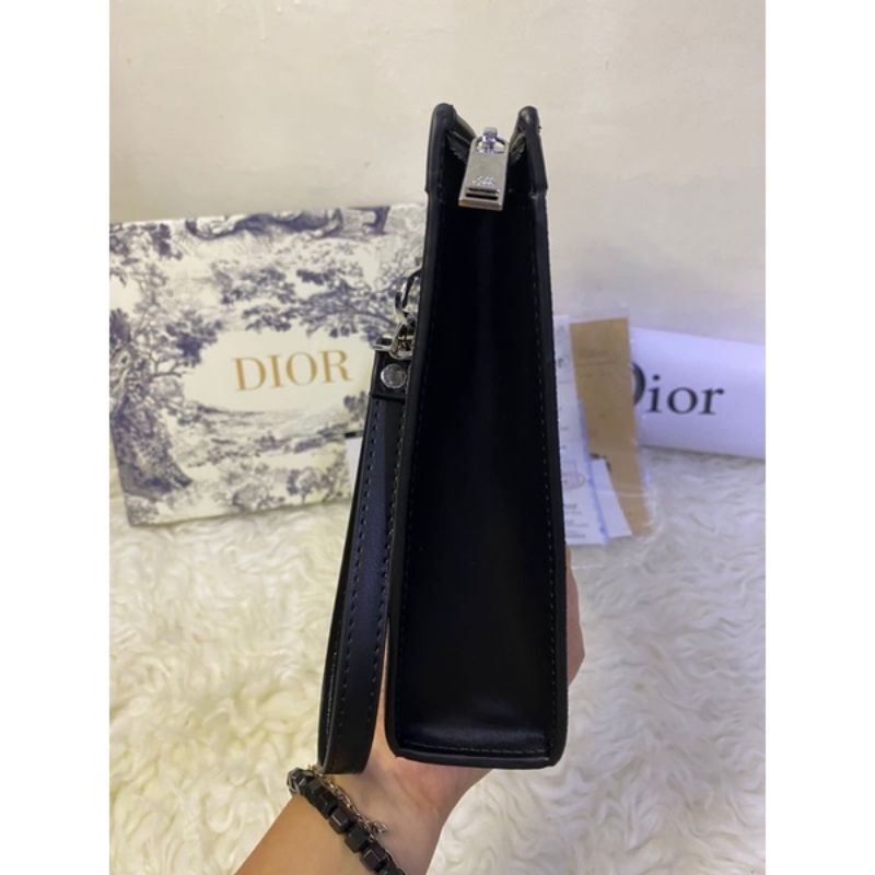 Clutch DORI Black White Tas Tangan Handbag Semi premium impor