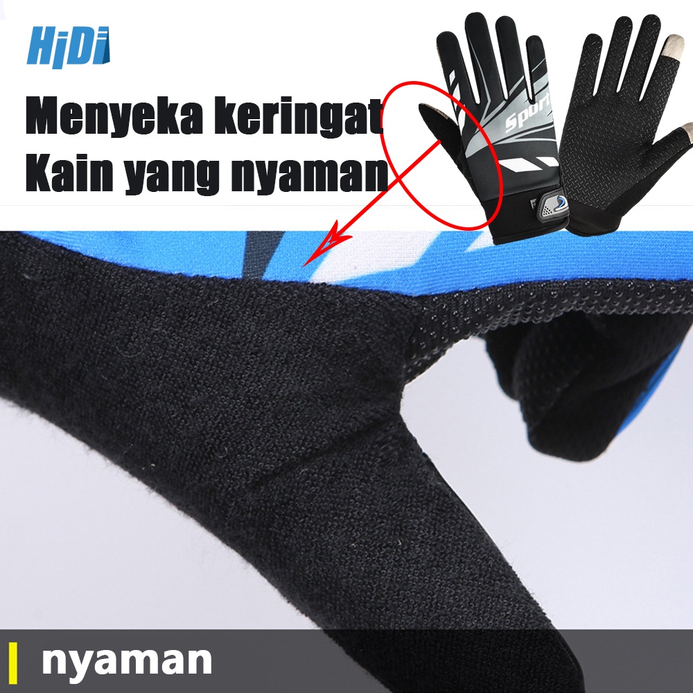 (COD) Sarung Tangan Motor Sepeda Anti Slip Touchscreen HP handphone Water droplet proof Sports Sarung Tangan Harian Pengendara Motor sarung tangan motor pria sarung tangan iglove sarung tangan kulit sarung tangan tactical