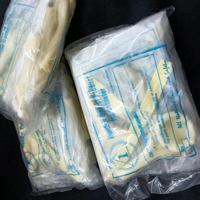 Ready Stock Condom Catheter One untuk pria S/M/L kondom kateter Privasi Aman