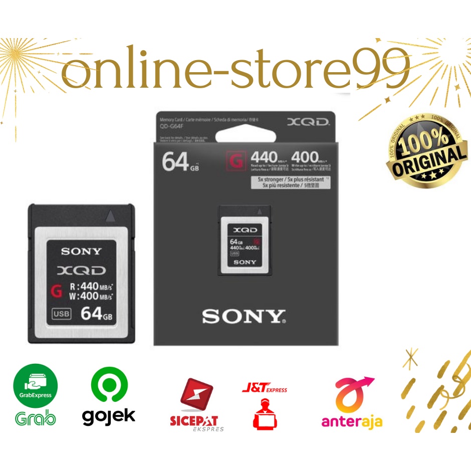Memory Sony XQD 64GB G Series Speed 440MB/S