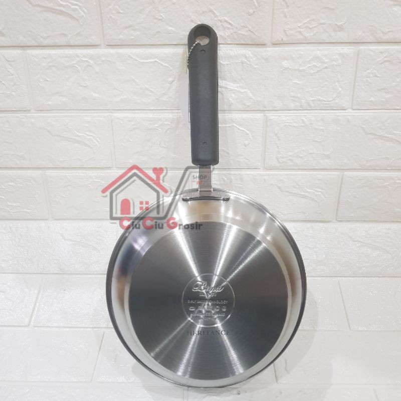 BIMA HERITANCE PRO LITE FRYPAN 3 PLY STAINLESS Penggorengan Stainless BP121820 BP120820-2