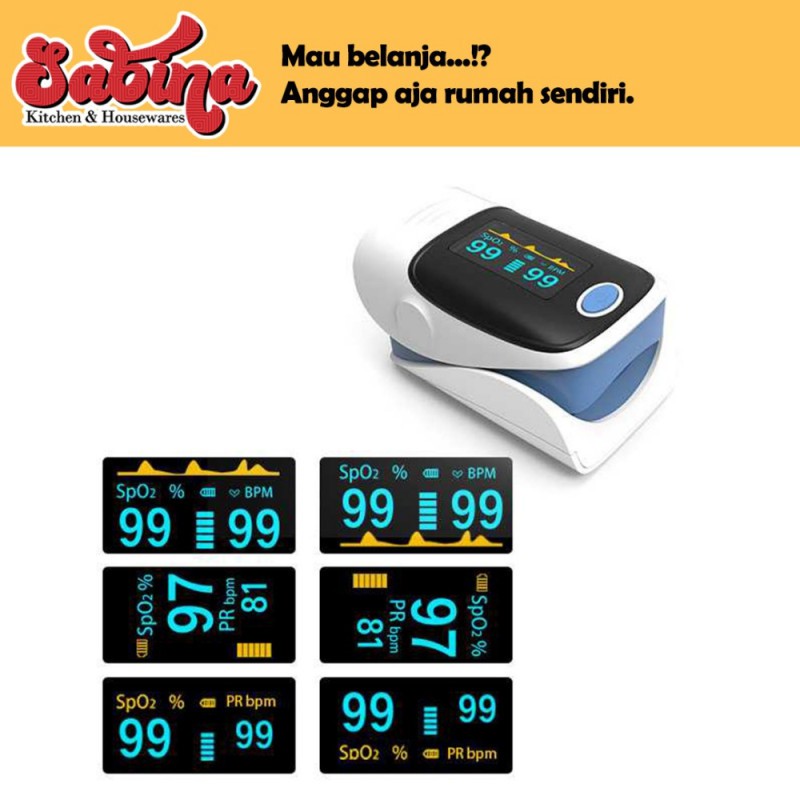 Fingertip Pulse Oximeter  Alat Pengukur Detak Jantung