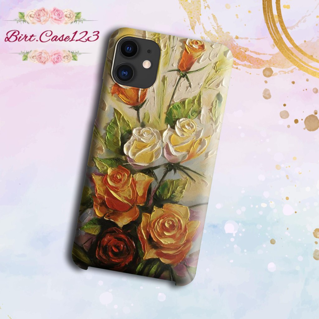 Hardcase PAINT FLOWER Oppo A3s A1k A5 A9 2020 A7 F9 A5s A31 A52 A92 A37 A53 A83 F1s F11 Pro BC933