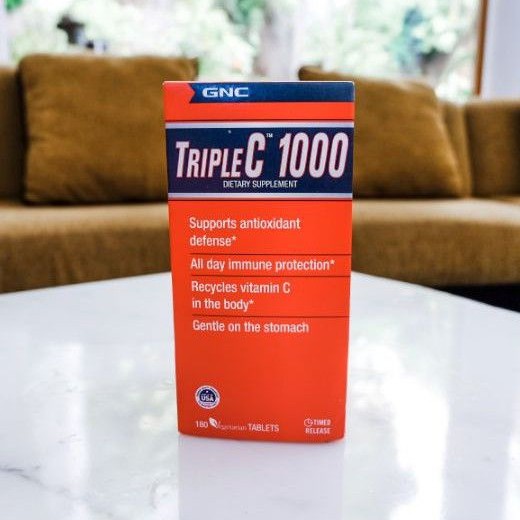 READY STOCK GNC TRIPLE C 1000 180 TABLETS