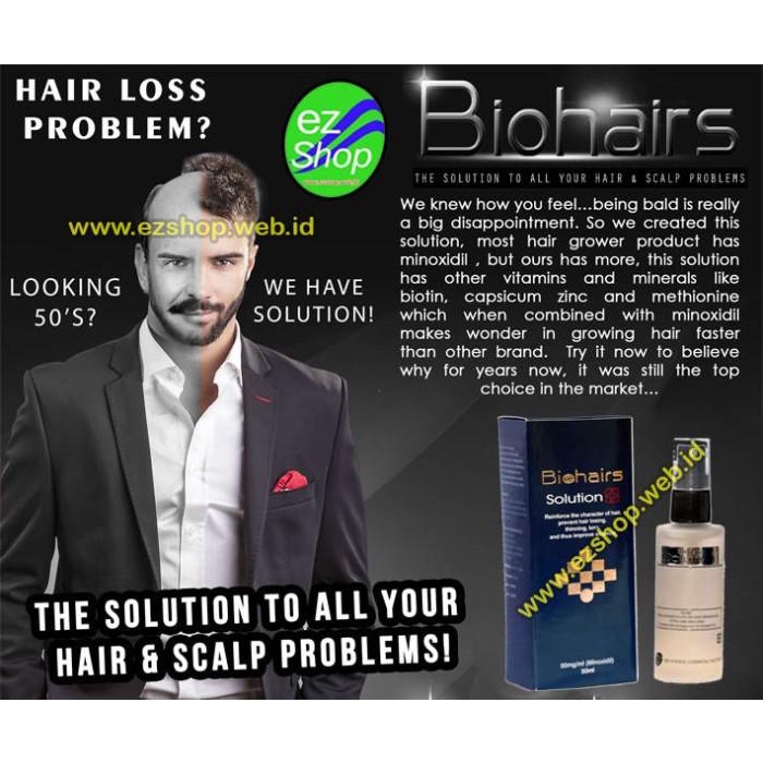 Tonic Paket 2 Bio Hair Solution Gratis Shampo Asli Ez Shop Tonic Biohairs