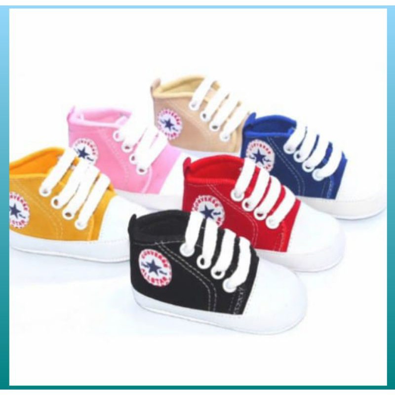 Sepatu bayi prewalker converse usia 0 - 18 Bulan / Sepatu Bayi merangkak