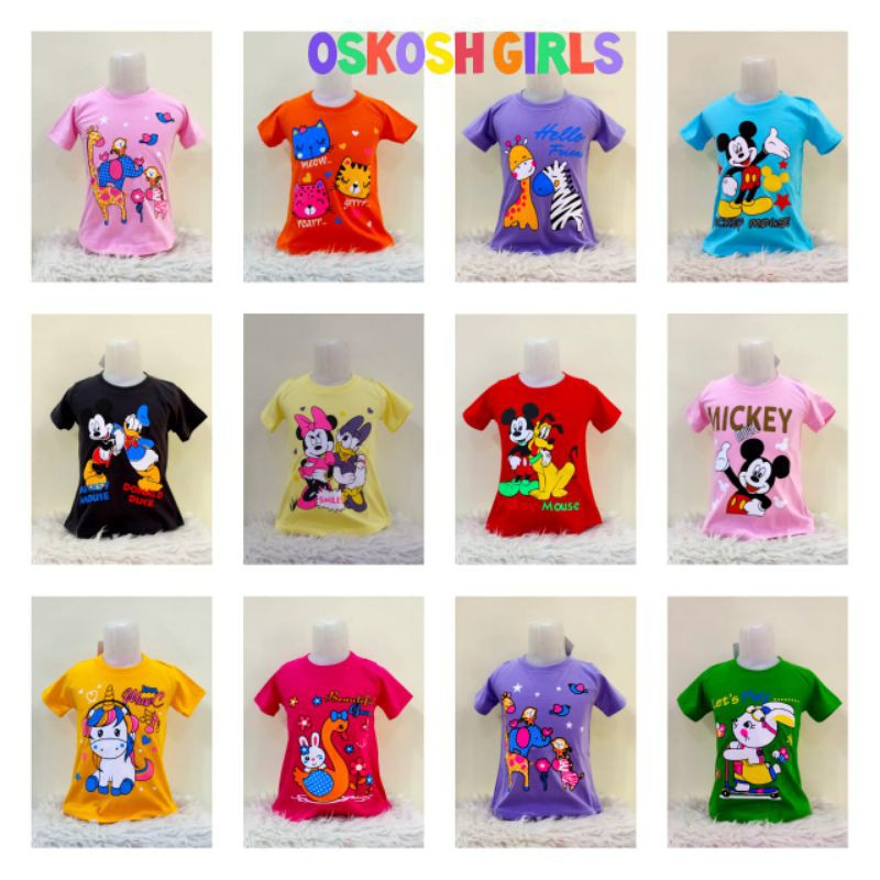 OshKosh Girls || Paket Reseller  || Kaos anak murah