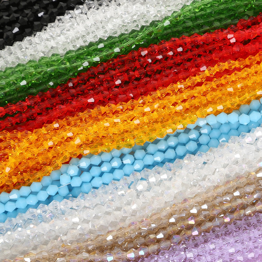 135pcs Manik-Manik Kaca Warna-Warni Ukuran 3mm Untuk Membuat Perhiasan Diy