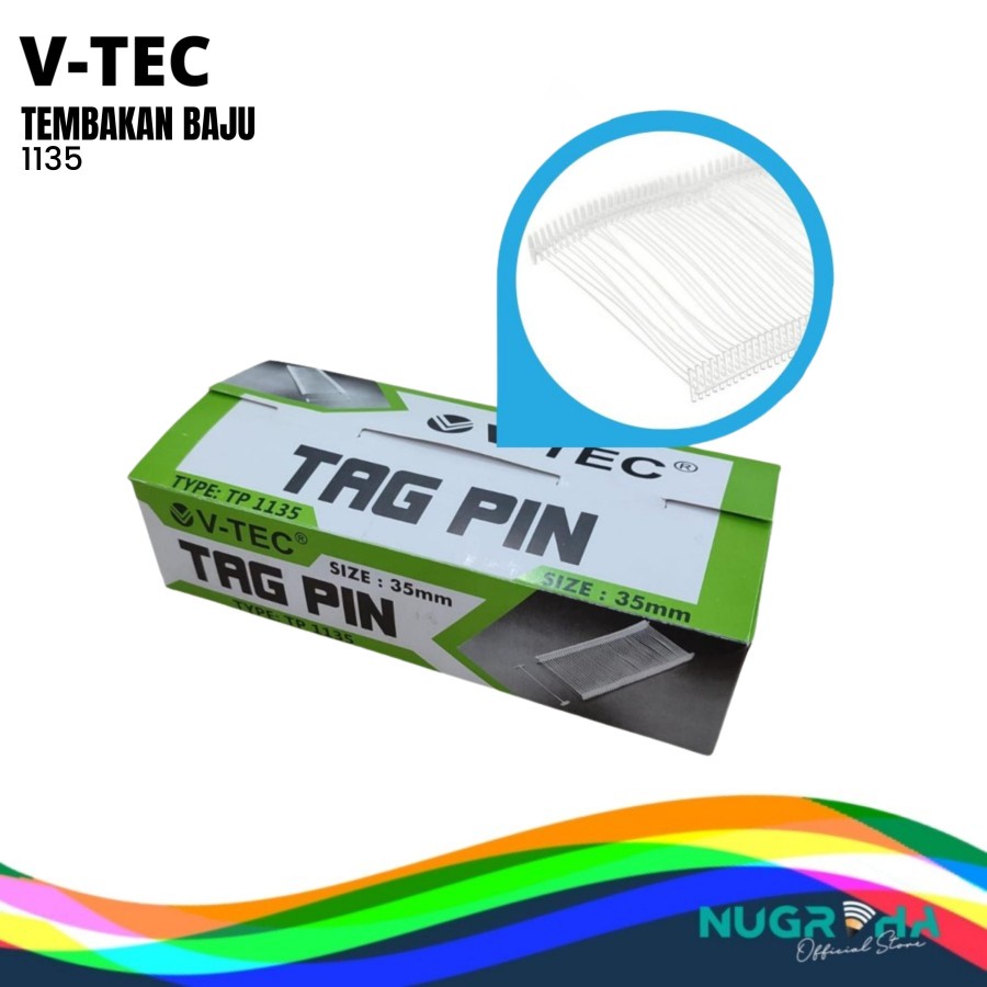 

REFILL LABEL BAJU / TEMBAKAN BAJU / TAG PIN / BANDROL VTEC TP 1135