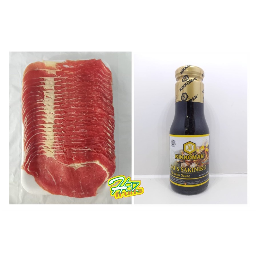 

Aus Rib eye Slice + Kikkoman Yakiniku 300 gr