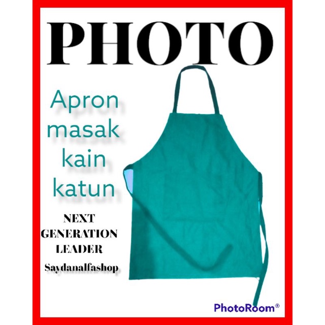 celemek masak bahan kain tebal/celemek kain katun celemek anti minyak dan anti air dewasa/celemek