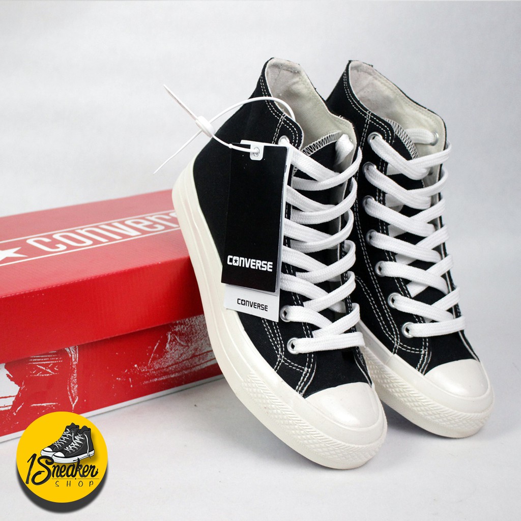 Sepatu Sneakers Converse Rainbow Chuck Taylor All Star 70S High Black Premium