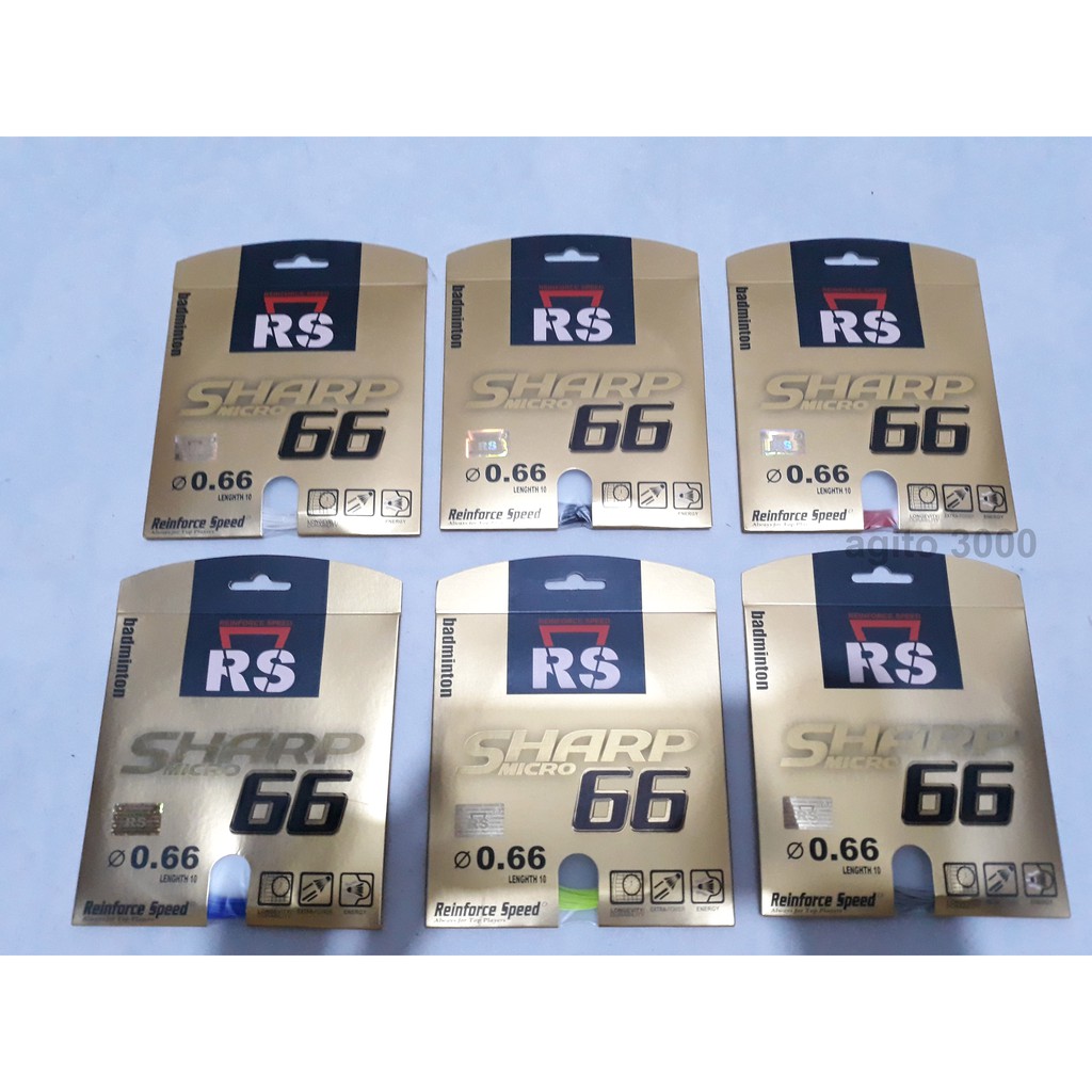 Senar Tali Raket Badminton RS Reinforce Speed Sharp Micro 66 ORI